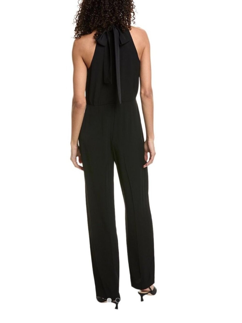 NEW Theory Black Sleeveless Mock Neck Romper Jumpsuit Size US 4 $395 SAMPLE [jb] - Picture 2 of 7